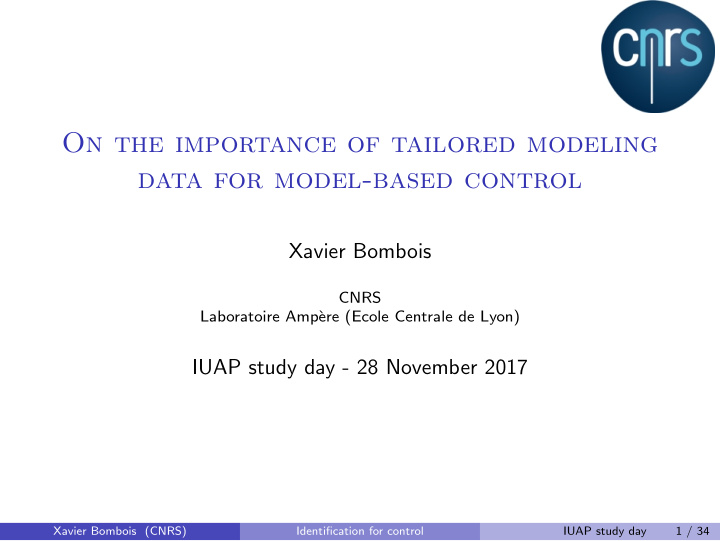 on the importance of tailored modeling data for model