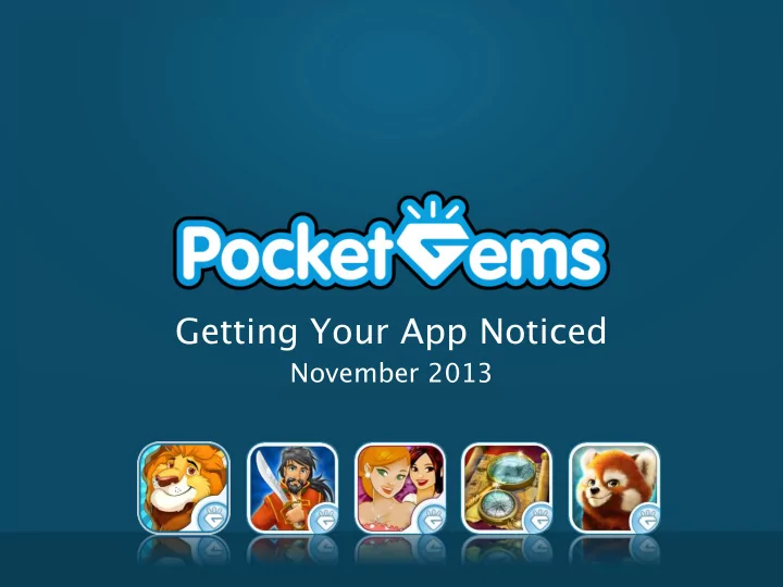 getting your app noticed