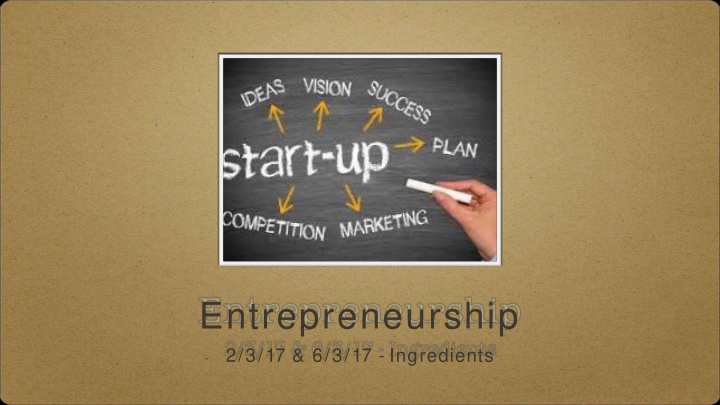 entrepreneurship