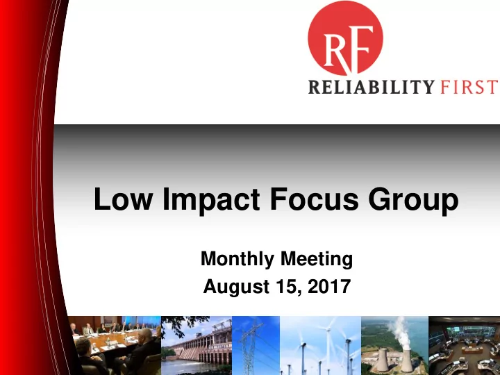 low impact focus group