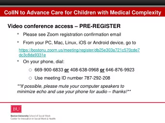 Please see Zoom registration confirmation email    From your PC, Mac, Linux, iOS or Android