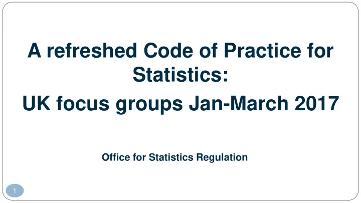 statistics