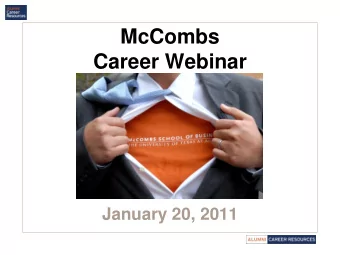 Career Webinar  January 20, 2011  How to be a Leader BEFORE You  Become the CEO  by Donna Fox, MBA