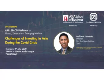 SMU Classification: Restricted  SMU Classification: Restricted  Challenges of investing in Asia