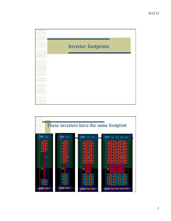 inverter footprints