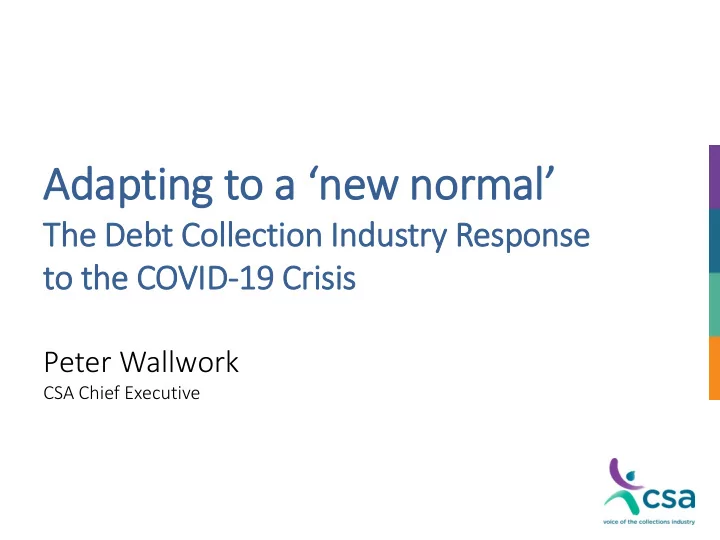 adapting to a new normal
