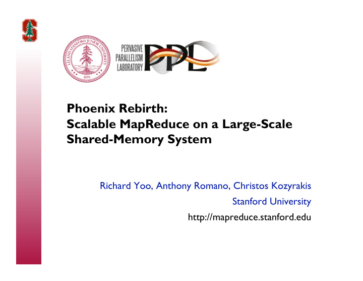 phoenix rebirth scalable mapreduce on a large scale