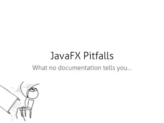 JavaFX Pitfalls  What no documentation tells you  Speaker Andy Moncsek  Senior Consultant