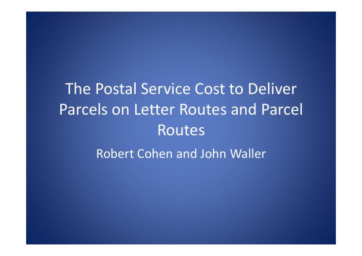 the postal service cost to deliver parcels on letter