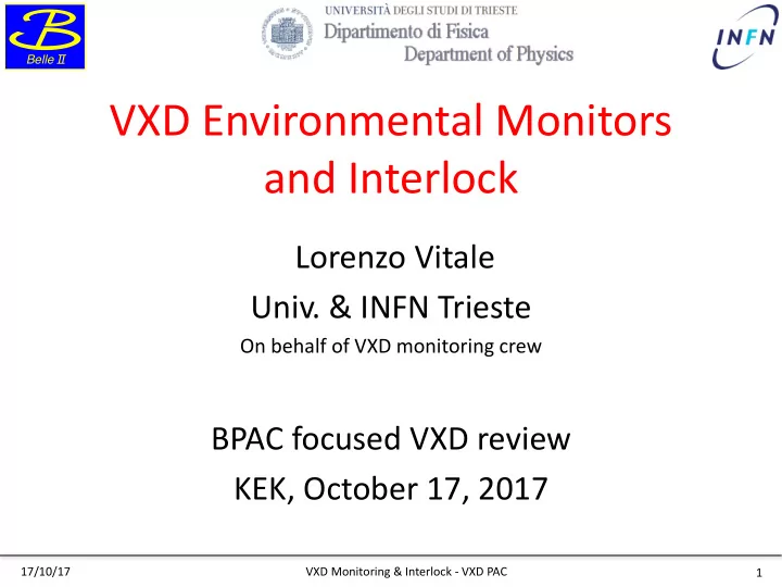 vxd environmental monitors and interlock