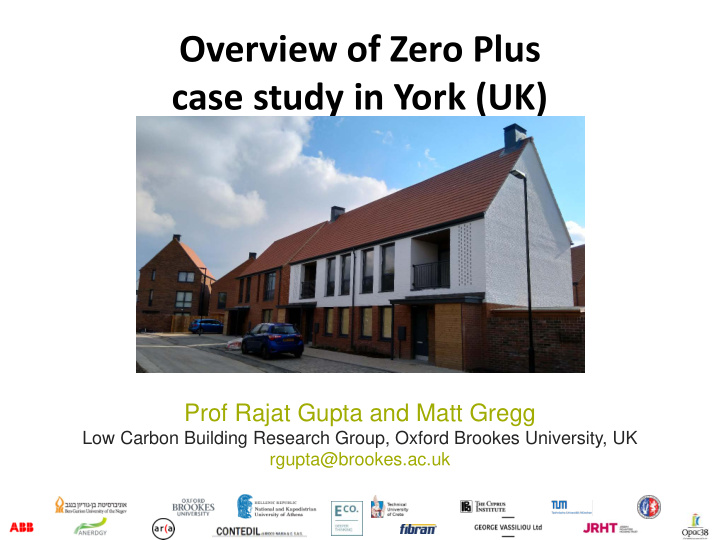 overview of zero plus case study in york uk