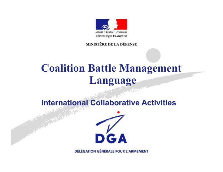 coalition battle management language