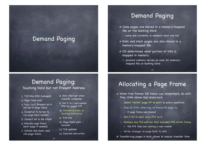 demand paging