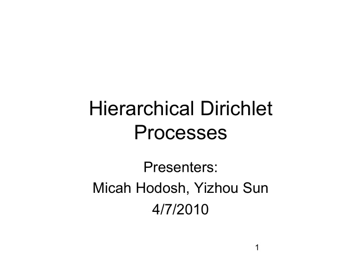 hierarchical dirichlet processes