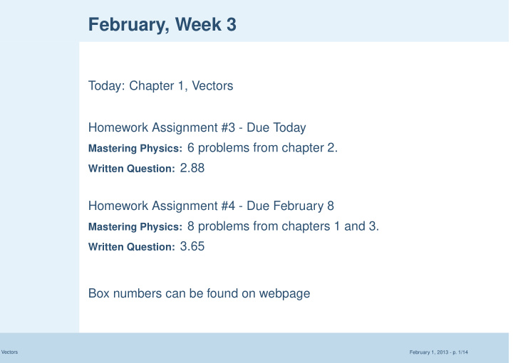 february week 3