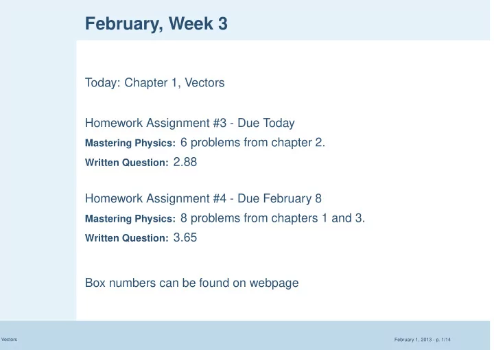 february week 3