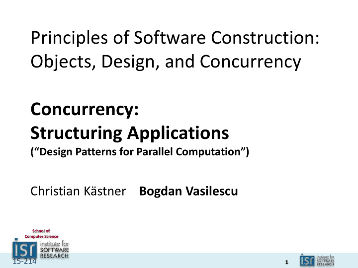 structuring applications