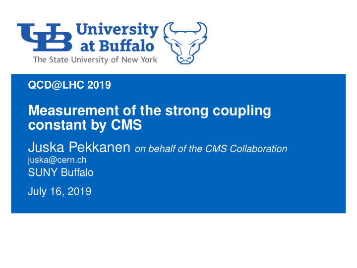measurement of the strong coupling constant by cms