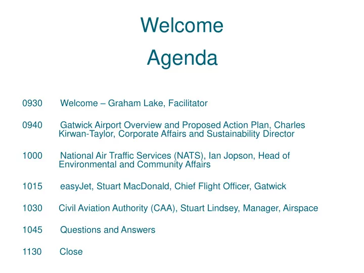 agenda