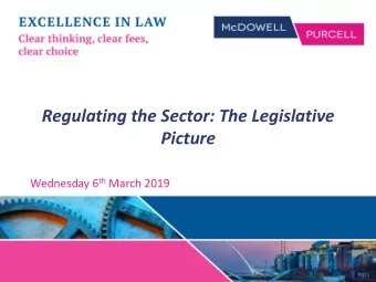 Picture Wednesday 6 th March 2019  Background  Property Services (Regulation) Act 2011