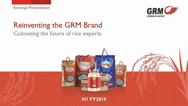 reinventing the grm brand