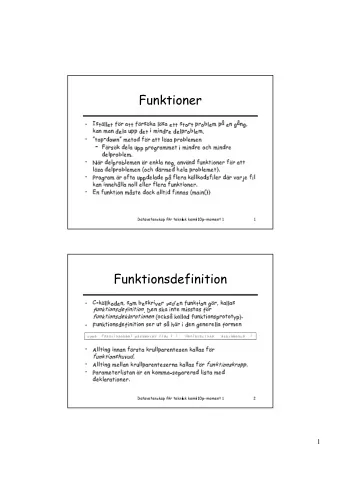 1                            int factorial (int n) {  int  i,
