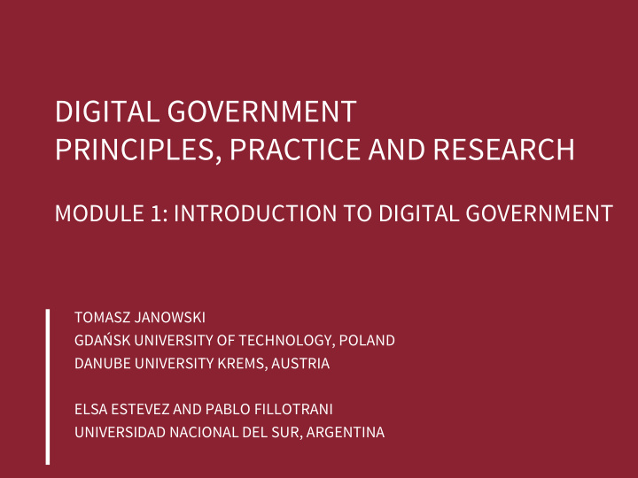 digital government