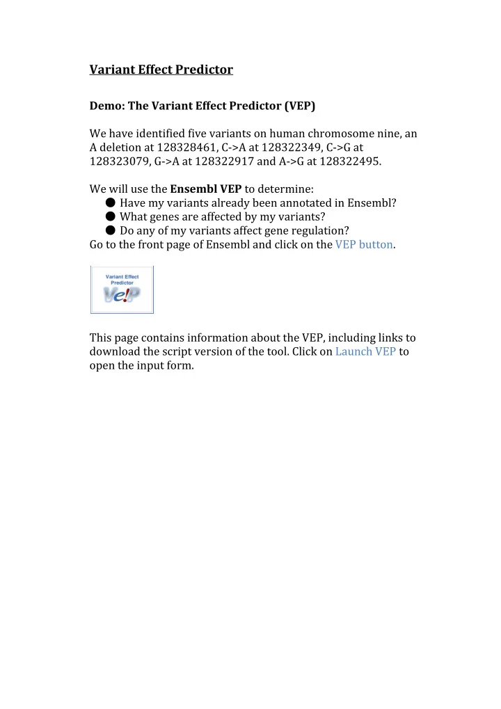variant effect predictor