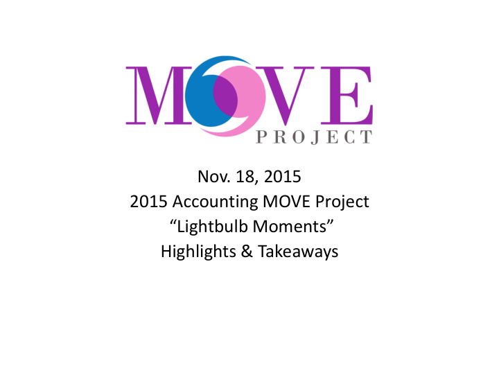 nov 18 2015 2015 accounting move project lightbulb