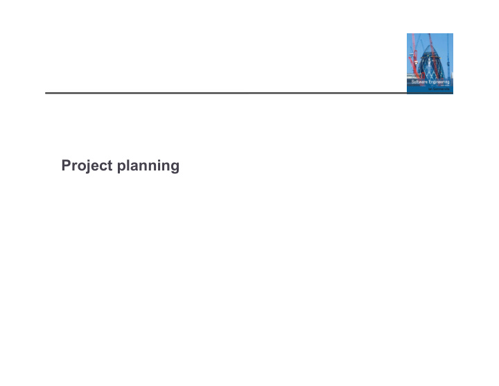 project planning topics covered software pricing plan