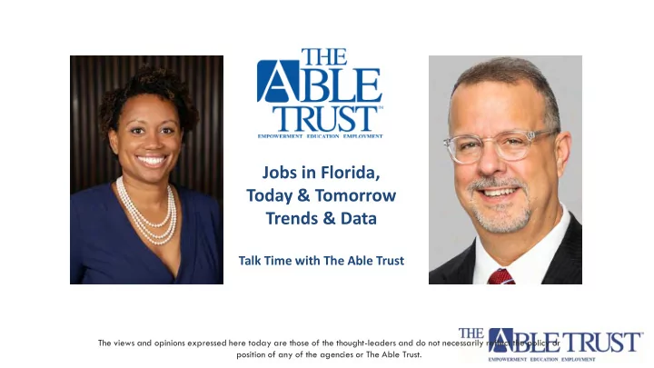 jobs in florida today tomorrow trends data