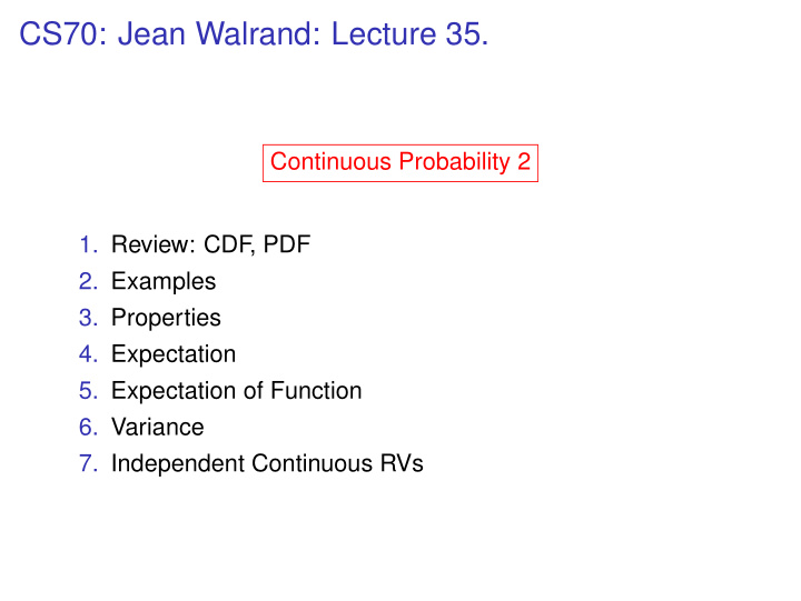 cs70 jean walrand lecture 35