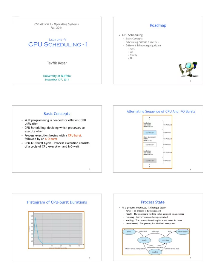 cpu scheduling i