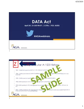 Z  Sample CPE Tracking  OMB Circular A-123 History  Letter  1981  OMB First Issued Circular No.