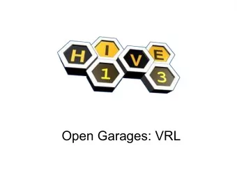 Open Garages: VRL  Works as Designed  Not as Documented  http://www.opengarages.org/