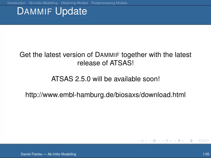 d ammif update
