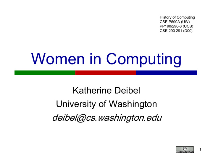 women in computing women in computing