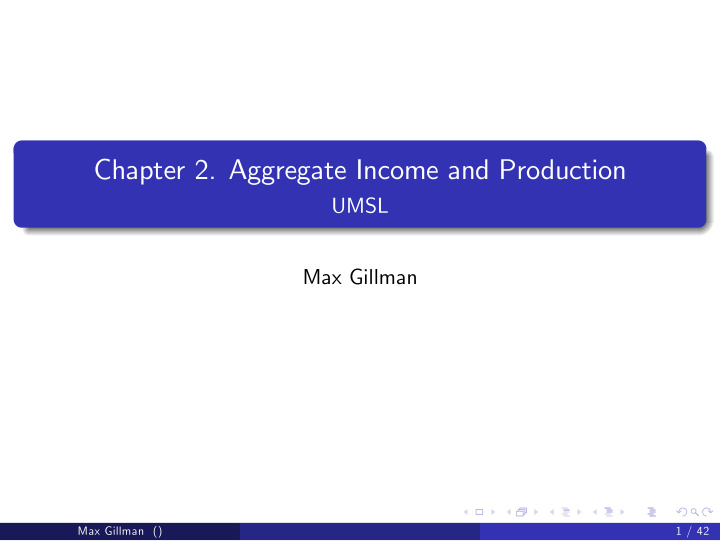 chapter 2 aggregate income and production