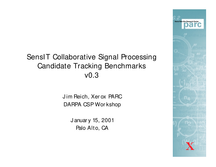 sensit collaborative signal processing candidate tracking
