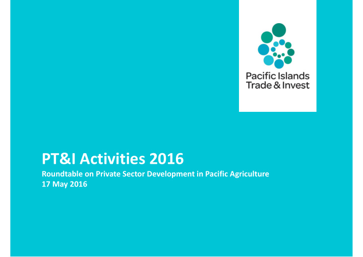 pt i activities 2016