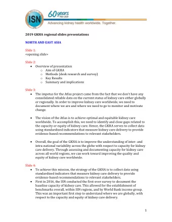 2019 GKHA regional slides presentations  NORTH AND EAST ASIA  Slide 1:  &lt;opening slide&gt;