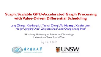 Scaph: Scalable GPU-Accelerated Graph Processing  with Value-Driven Differential Scheduling Long