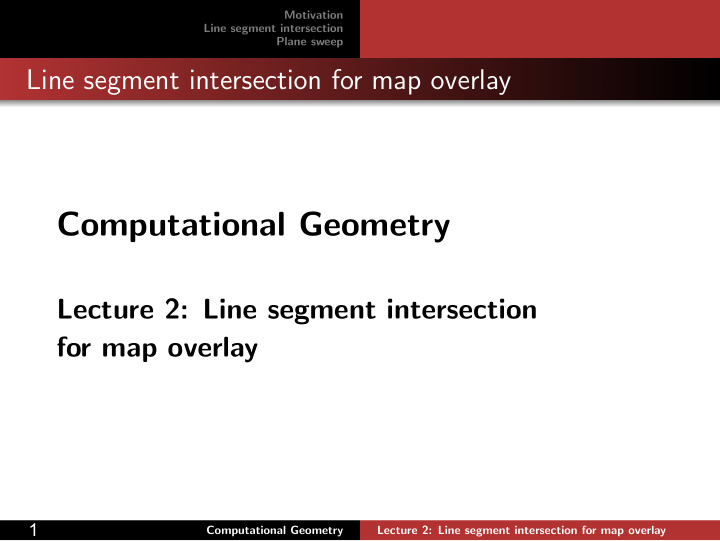 computational geometry