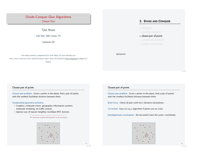 divide conquer glue algorithms