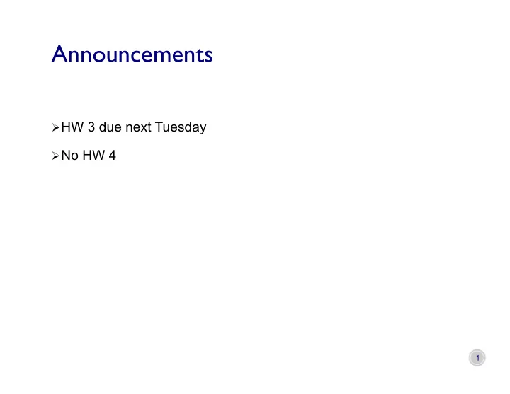 announcements