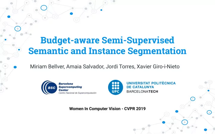budget aware semi supervised semantic and instance