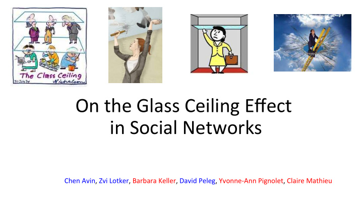on the glass ceiling effect in social networks