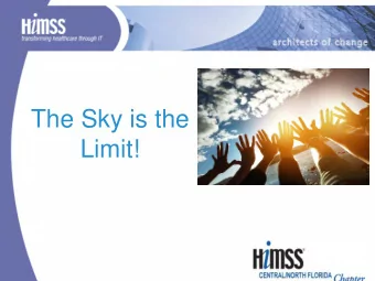 The Sky is the  Limit!  Faster?  Equal, but different  Where have we been?  Where are we now?  Is