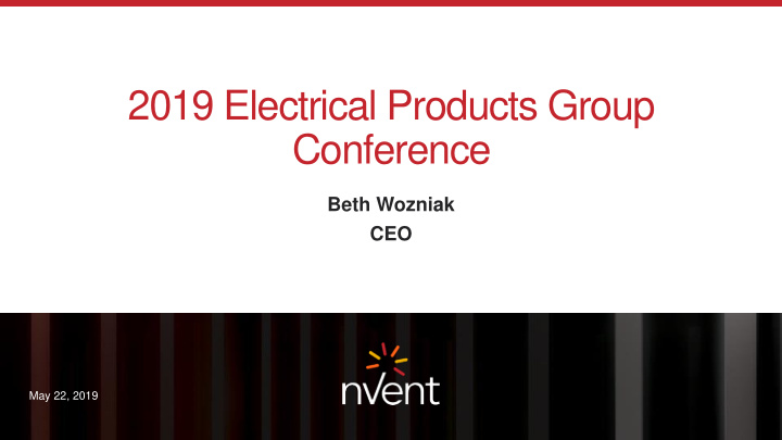 2019 electrical products group conference