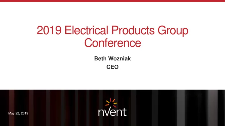 2019 electrical products group conference